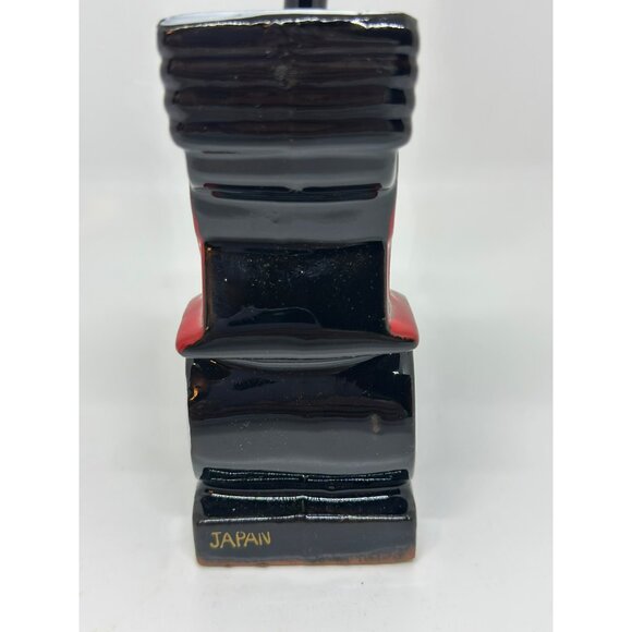 VTG Ford 1901 Model T Pen Holder | Black & Red Ceramic Car w/ Gold Accents 8.75" - Picture 7 of 8